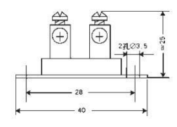 防水熱電偶簡易式接線盒示意圖
